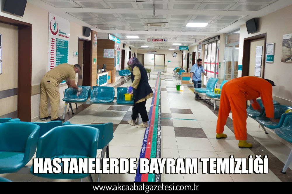 Trabzon’da Hastanelerde Bayram Temizliği