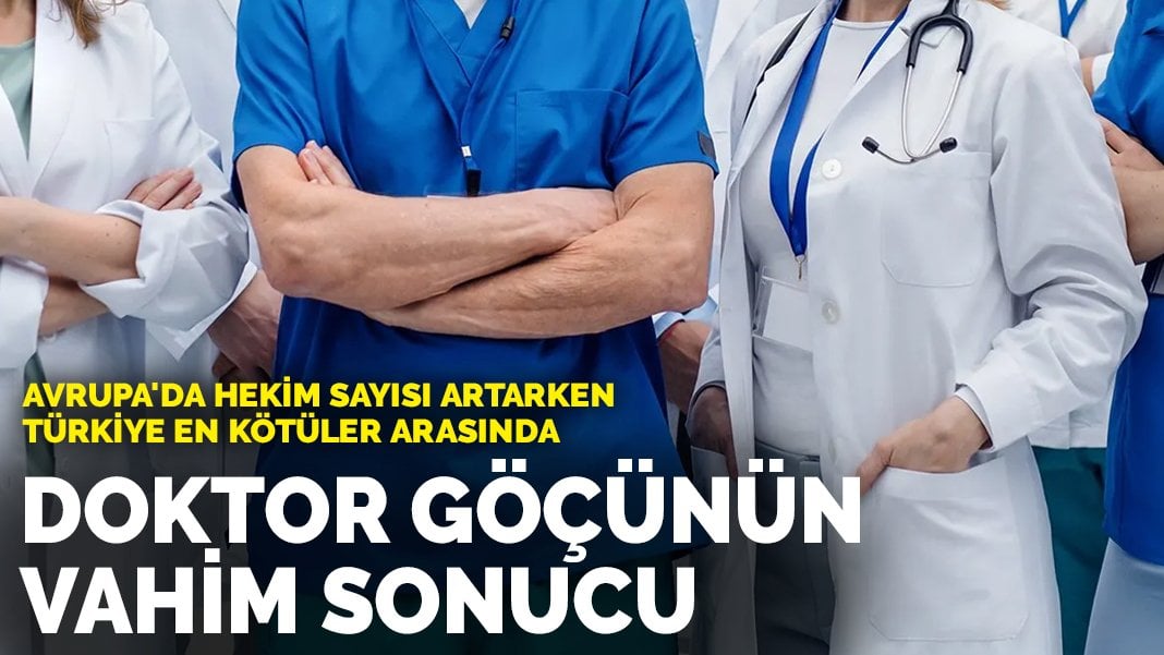 Doktor göçünün vahim sonucu: Avrupa’da hekim sayısı artarken Türkiye en kötüler arasında
